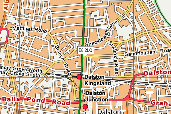 E8 2LQ map - OS VectorMap District (Ordnance Survey) E8 2LQ map - OS VectorMap District (Ordnance Survey)