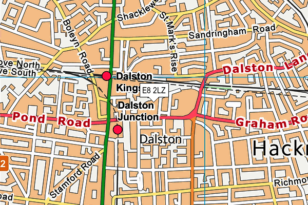 E8 2LZ map - OS VectorMap District (Ordnance Survey) E8 2LZ map - OS VectorMap District (Ordnance Survey)