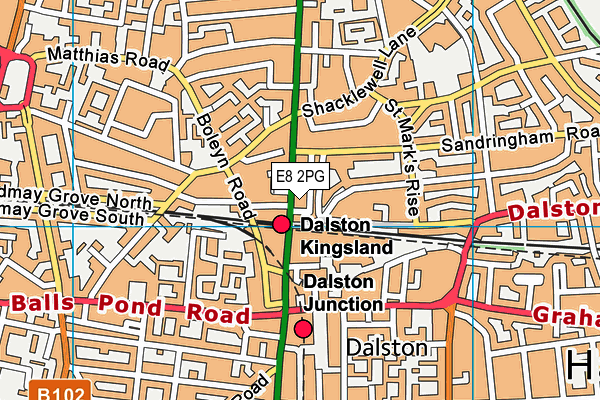 E8 2PG map - OS VectorMap District (Ordnance Survey) E8 2PG map - OS VectorMap District (Ordnance Survey)