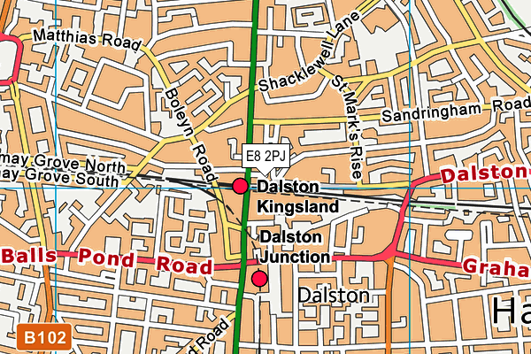 E8 2PJ map - OS VectorMap District (Ordnance Survey) E8 2PJ map - OS VectorMap District (Ordnance Survey)