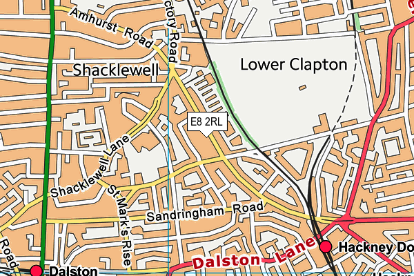 E8 2RL map - OS VectorMap District (Ordnance Survey) E8 2RL map - OS VectorMap District (Ordnance Survey)