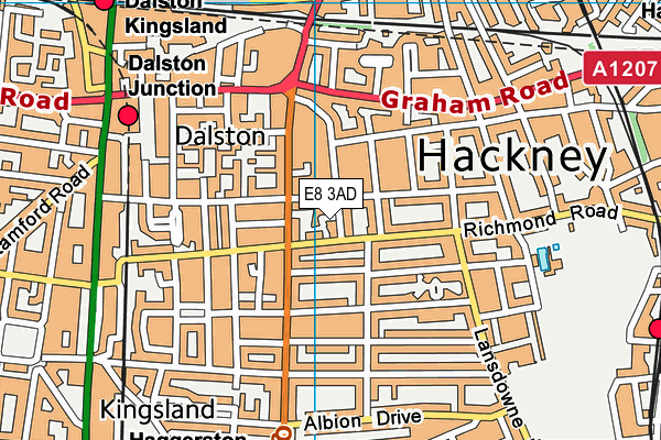 E8 3AD map - OS VectorMap District (Ordnance Survey) E8 3AD map - OS VectorMap District (Ordnance Survey)