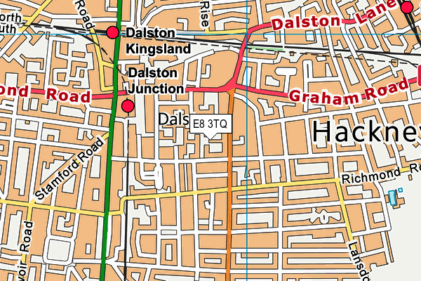 E8 3TQ map - OS VectorMap District (Ordnance Survey) E8 3TQ map - OS VectorMap District (Ordnance Survey)