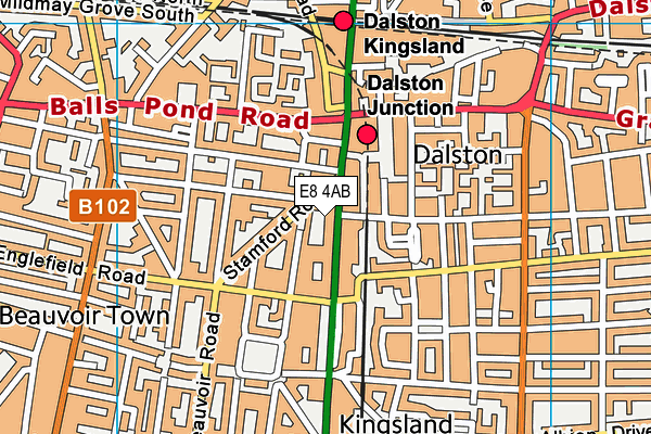 E8 4AB map - OS VectorMap District (Ordnance Survey) E8 4AB map - OS VectorMap District (Ordnance Survey)