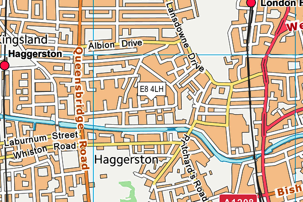 E8 4LH map - OS VectorMap District (Ordnance Survey) E8 4LH map - OS VectorMap District (Ordnance Survey)