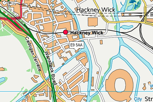 E9 5AA map - OS VectorMap District (Ordnance Survey)