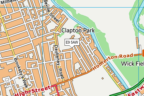 E9 5AW map - OS VectorMap District (Ordnance Survey) E9 5AW map - OS VectorMap District (Ordnance Survey)
