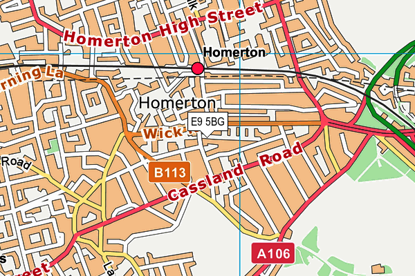 E9 5BG map - OS VectorMap District (Ordnance Survey) E9 5BG map - OS VectorMap District (Ordnance Survey)