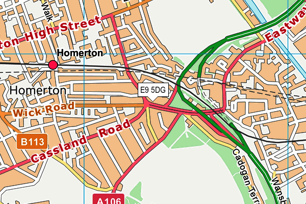 E9 5DG map - OS VectorMap District (Ordnance Survey) E9 5DG map - OS VectorMap District (Ordnance Survey)