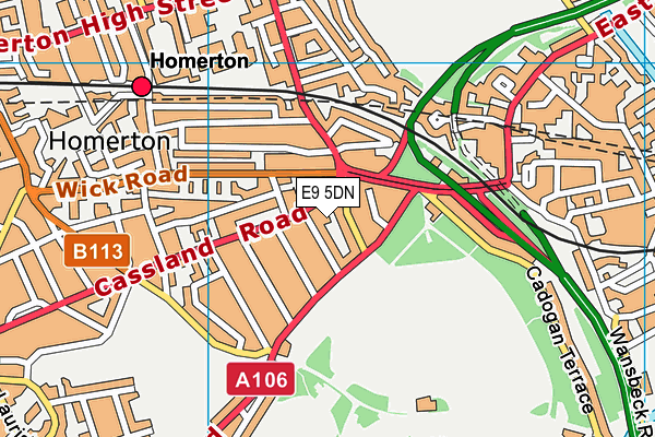 E9 5DN map - OS VectorMap District (Ordnance Survey) E9 5DN map - OS VectorMap District (Ordnance Survey)