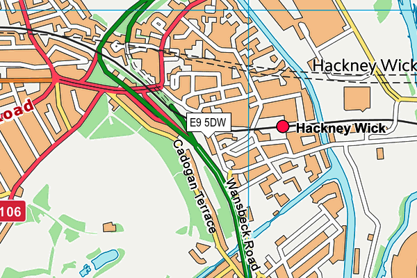 E9 5DW map - OS VectorMap District (Ordnance Survey) E9 5DW map - OS VectorMap District (Ordnance Survey)