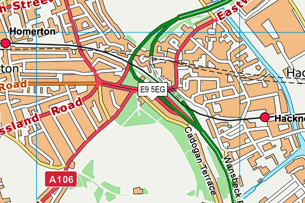 E9 5EG map - OS VectorMap District (Ordnance Survey) E9 5EG map - OS VectorMap District (Ordnance Survey)