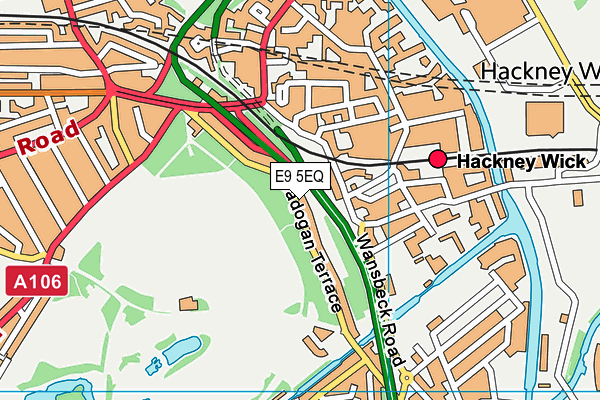 E9 5EQ map - OS VectorMap District (Ordnance Survey)
