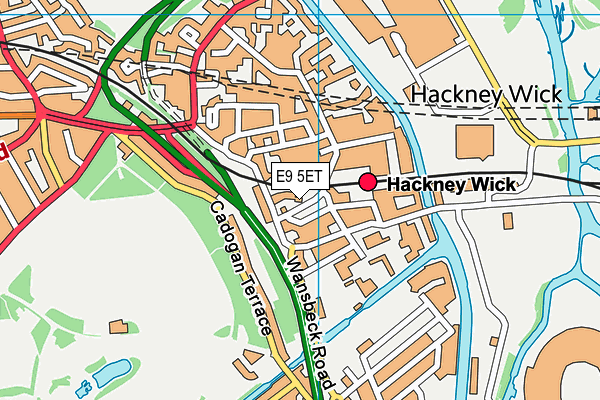 E9 5ET map - OS VectorMap District (Ordnance Survey) E9 5ET map - OS VectorMap District (Ordnance Survey)