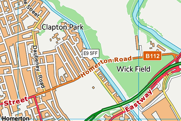 E9 5FF map - OS VectorMap District (Ordnance Survey) E9 5FF map - OS VectorMap District (Ordnance Survey)