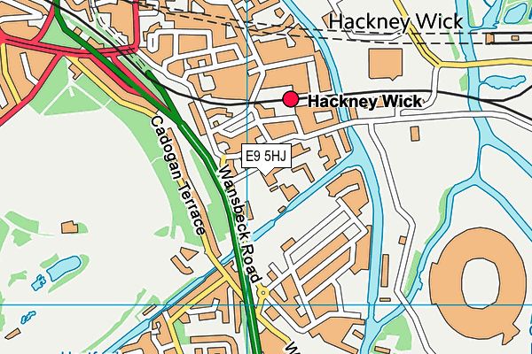 E9 5HJ map - OS VectorMap District (Ordnance Survey)