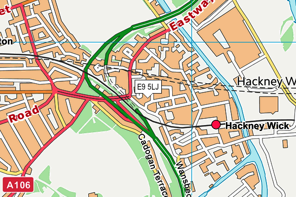 E9 5LJ map - OS VectorMap District (Ordnance Survey) E9 5LJ map - OS VectorMap District (Ordnance Survey)