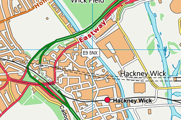 E9 5NX map - OS VectorMap District (Ordnance Survey)