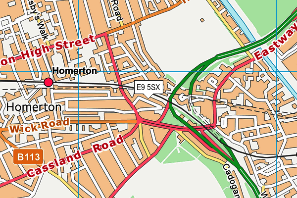 E9 5SX map - OS VectorMap District (Ordnance Survey) E9 5SX map - OS VectorMap District (Ordnance Survey)