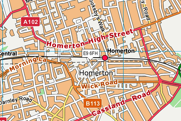 E9 6FH map - OS VectorMap District (Ordnance Survey) E9 6FH map - OS VectorMap District (Ordnance Survey)