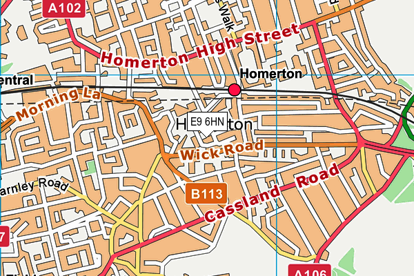 E9 6HN map - OS VectorMap District (Ordnance Survey) E9 6HN map - OS VectorMap District (Ordnance Survey)
