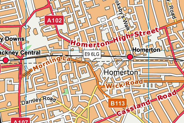 E9 6LG map - OS VectorMap District (Ordnance Survey) E9 6LG map - OS VectorMap District (Ordnance Survey)
