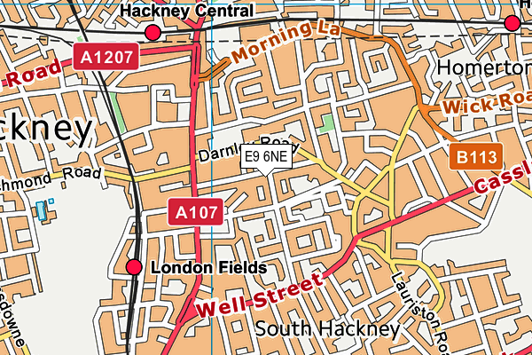 E9 6NE map - OS VectorMap District (Ordnance Survey) E9 6NE map - OS VectorMap District (Ordnance Survey)
