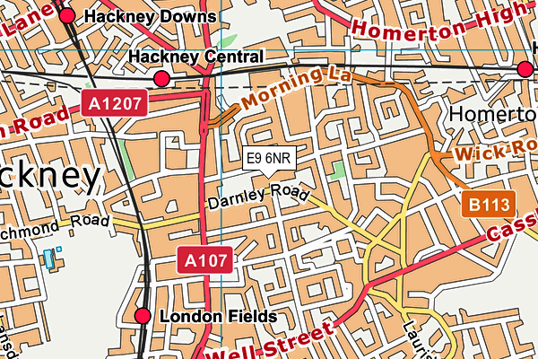 E9 6NR map - OS VectorMap District (Ordnance Survey) E9 6NR map - OS VectorMap District (Ordnance Survey)