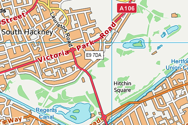 E9 7DA map - OS VectorMap District (Ordnance Survey) E9 7DA map - OS VectorMap District (Ordnance Survey)