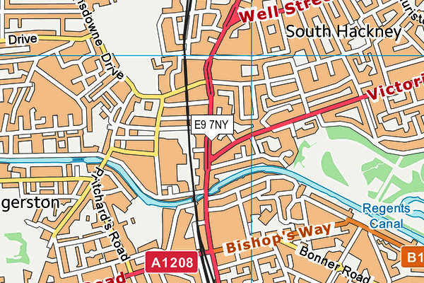 E9 7NY map - OS VectorMap District (Ordnance Survey) E9 7NY map - OS VectorMap District (Ordnance Survey)