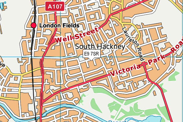 E9 7SR map - OS VectorMap District (Ordnance Survey) E9 7SR map - OS VectorMap District (Ordnance Survey)
