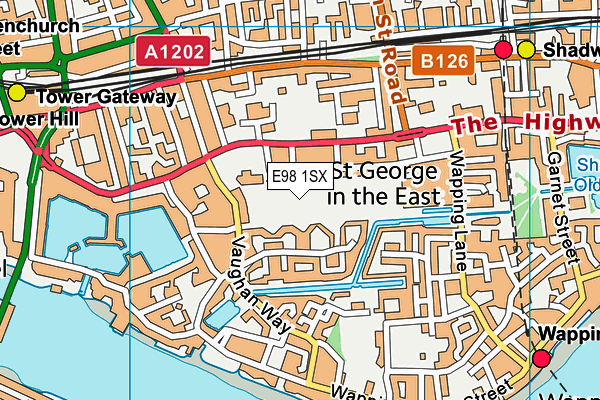 E98 1SX map - OS VectorMap District (Ordnance Survey) E98 1SX map - OS VectorMap District (Ordnance Survey)