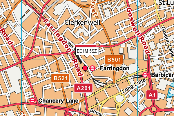 EC1M 5SZ map - OS VectorMap District (Ordnance Survey) EC1M 5SZ map - OS VectorMap District (Ordnance Survey)