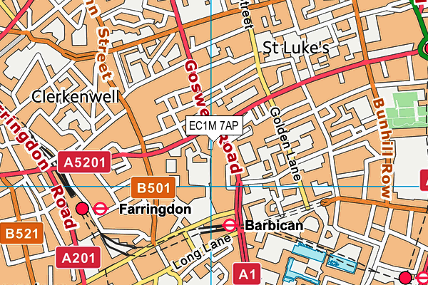 EC1M 7AP map - OS VectorMap District (Ordnance Survey) EC1M 7AP map - OS VectorMap District (Ordnance Survey)