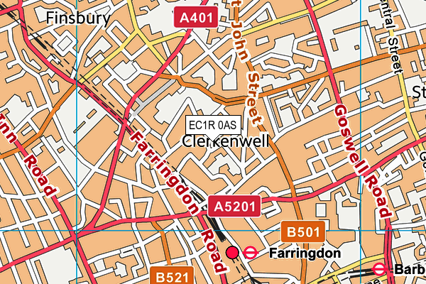EC1R 0AS map - OS VectorMap District (Ordnance Survey) EC1R 0AS map - OS VectorMap District (Ordnance Survey)