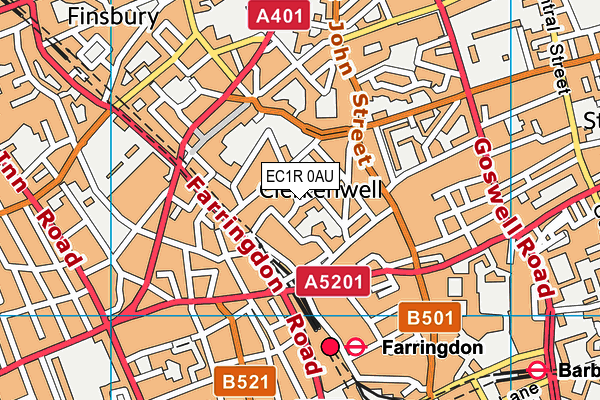 EC1R 0AU map - OS VectorMap District (Ordnance Survey) EC1R 0AU map - OS VectorMap District (Ordnance Survey)