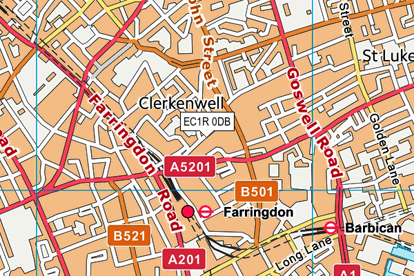 EC1R 0DB map - OS VectorMap District (Ordnance Survey) EC1R 0DB map - OS VectorMap District (Ordnance Survey)