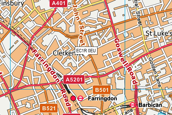 EC1R 0EU map - OS VectorMap District (Ordnance Survey) EC1R 0EU map - OS VectorMap District (Ordnance Survey)