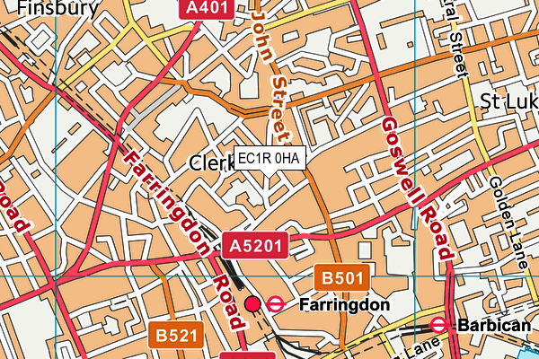 EC1R 0HA map - OS VectorMap District (Ordnance Survey) EC1R 0HA map - OS VectorMap District (Ordnance Survey)