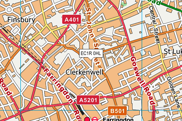 EC1R 0HL map - OS VectorMap District (Ordnance Survey) EC1R 0HL map - OS VectorMap District (Ordnance Survey)