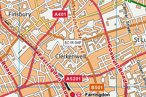 EC1R 0HP map - OS VectorMap District (Ordnance Survey) EC1R 0HP map - OS VectorMap District (Ordnance Survey)