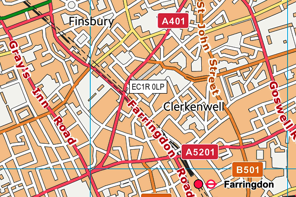 EC1R 0LP map - OS VectorMap District (Ordnance Survey) EC1R 0LP map - OS VectorMap District (Ordnance Survey)