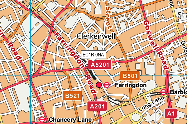 EC1R 0NA map - OS VectorMap District (Ordnance Survey) EC1R 0NA map - OS VectorMap District (Ordnance Survey)