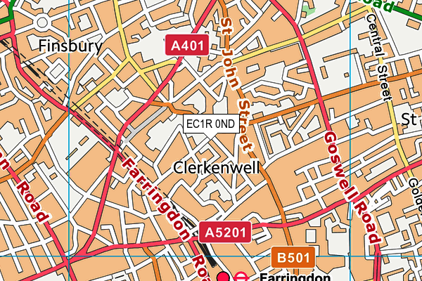 EC1R 0ND map - OS VectorMap District (Ordnance Survey) EC1R 0ND map - OS VectorMap District (Ordnance Survey)