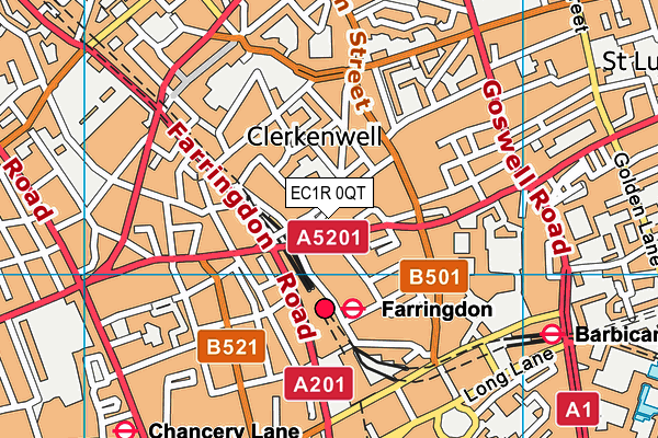 EC1R 0QT map - OS VectorMap District (Ordnance Survey) EC1R 0QT map - OS VectorMap District (Ordnance Survey)