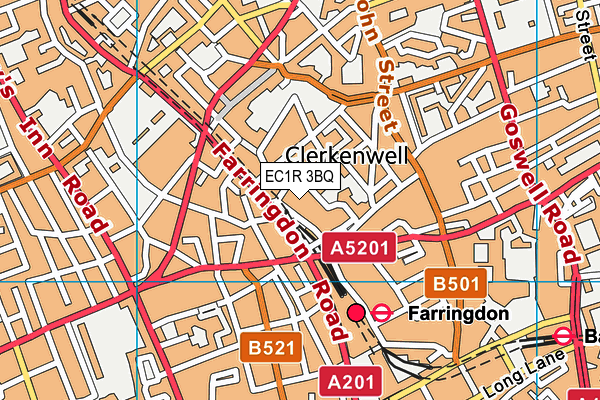 EC1R 3BQ map - OS VectorMap District (Ordnance Survey) EC1R 3BQ map - OS VectorMap District (Ordnance Survey)