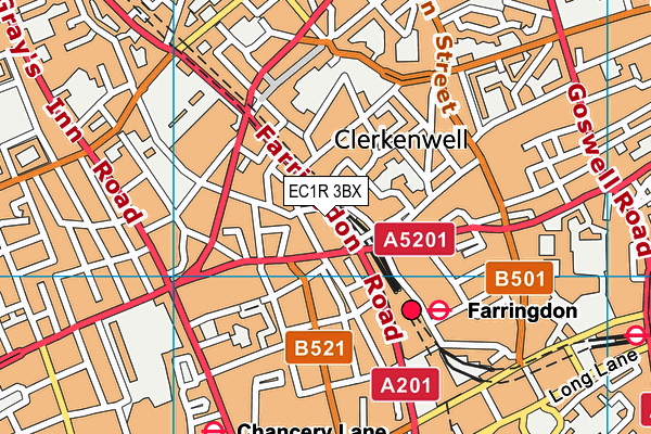 EC1R 3BX map - OS VectorMap District (Ordnance Survey) EC1R 3BX map - OS VectorMap District (Ordnance Survey)