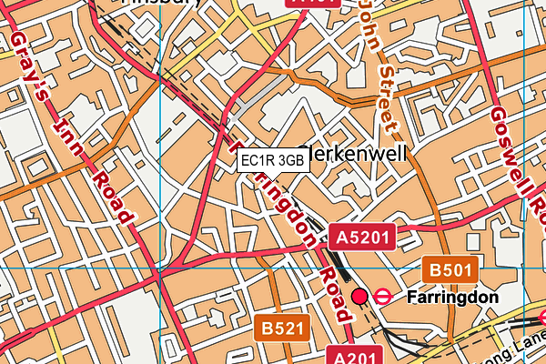 EC1R 3GB map - OS VectorMap District (Ordnance Survey) EC1R 3GB map - OS VectorMap District (Ordnance Survey)