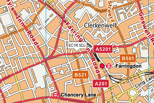 EC1R 5DJ map - OS VectorMap District (Ordnance Survey) EC1R 5DJ map - OS VectorMap District (Ordnance Survey)
