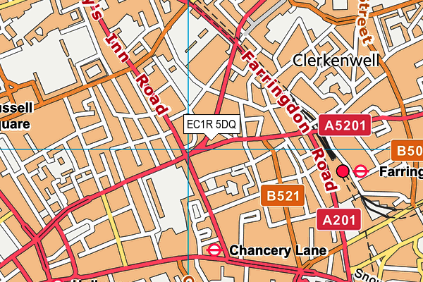 EC1R 5DQ map - OS VectorMap District (Ordnance Survey) EC1R 5DQ map - OS VectorMap District (Ordnance Survey)